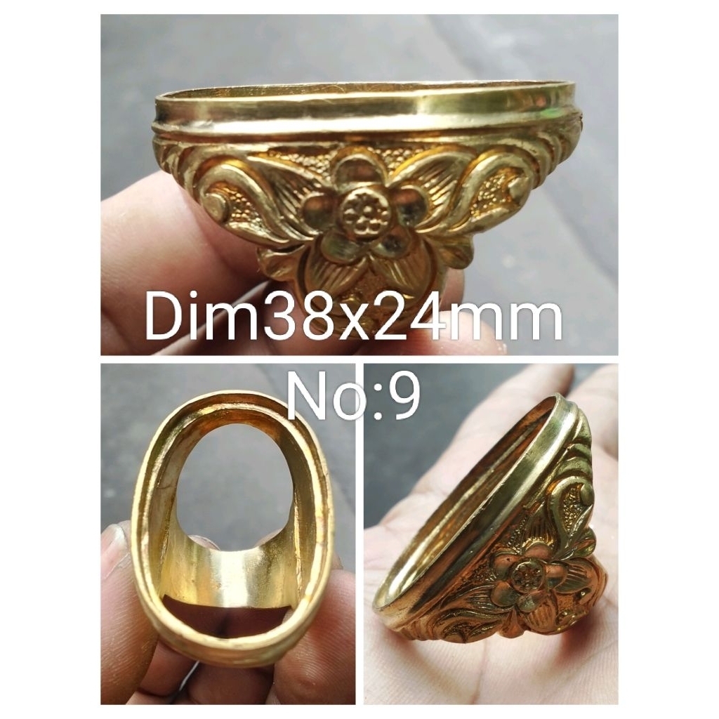 Cincin Rangka Emban Kuningan Sari (Kunsar) Jumbo top Quality