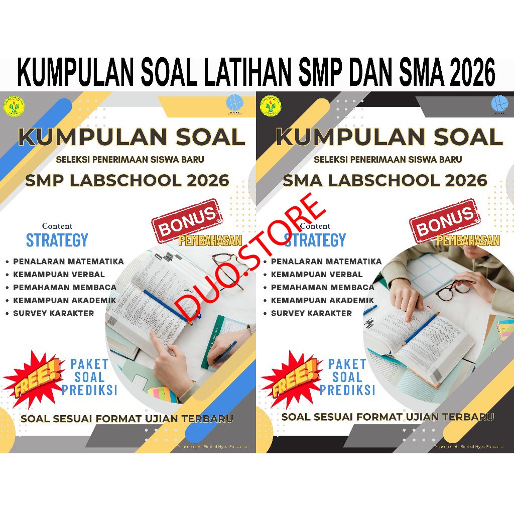 Buku Kumpulan Soal Latihan Masuk SMP dan SMA Labschool 2026 - SMA LABSCHOOL