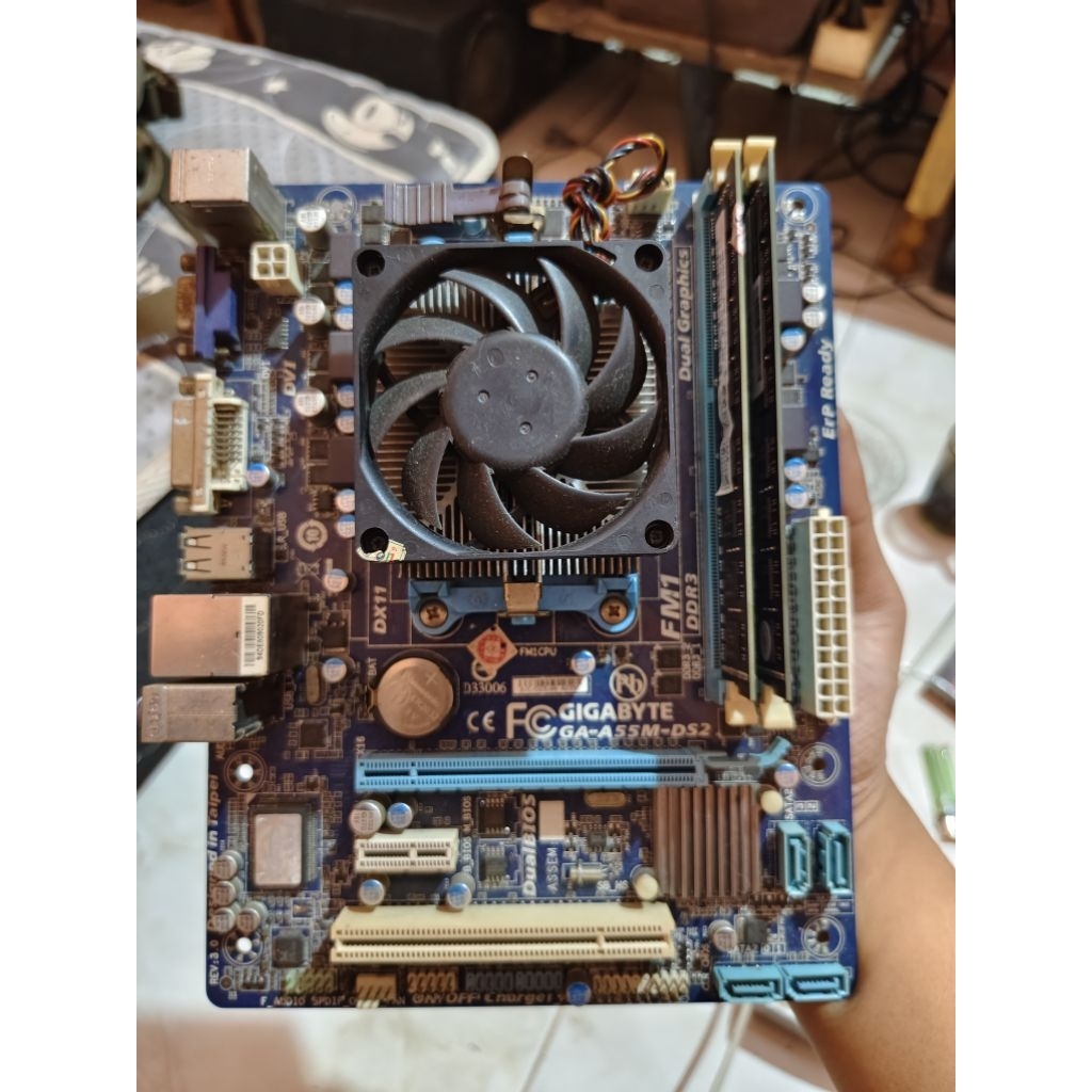 mobo gigabyte ga-a55m-ds2 bonus procie amd a8-3850 fm1 amd a8 3500