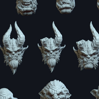 Headsculpt HS Head Demon Devil Muff Toys Notaman NWToys Vtoys Romankey Marvel Legends SHF Mafex Revo