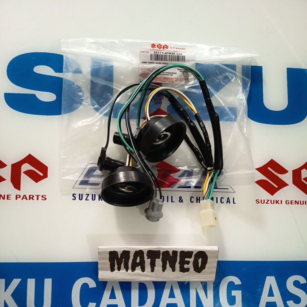 kabel soket fiting lampu depan suzuki skydrive 125 original sgp 35171-41H20