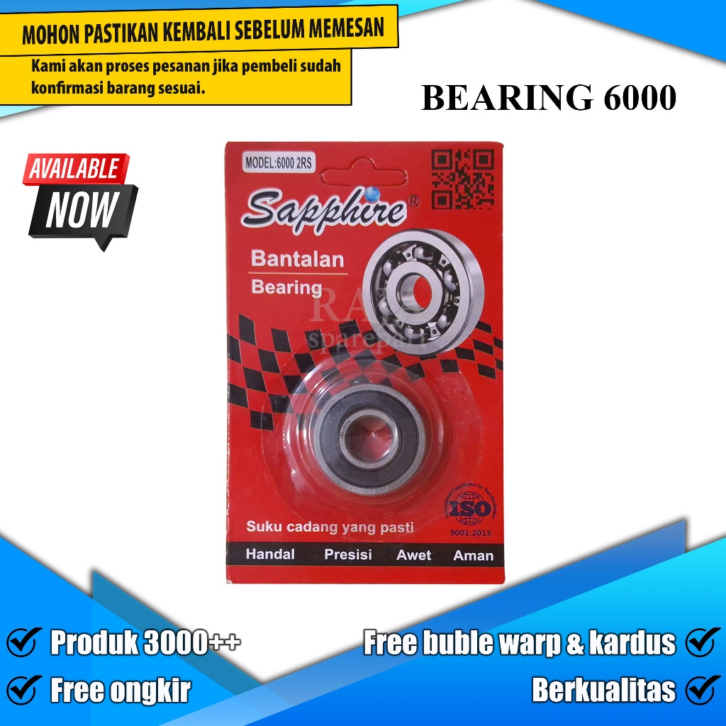 6000 BALL BEARING / LAHER / BEARING 6000