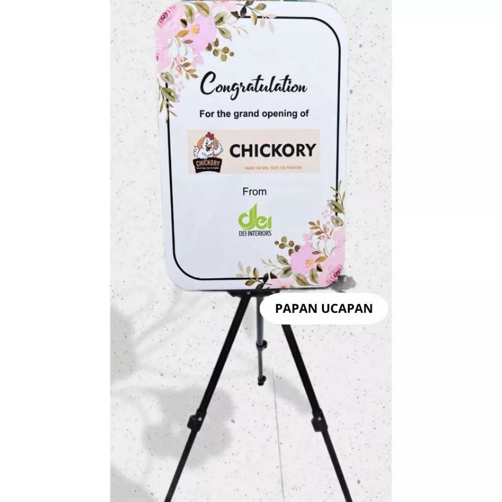PAPAN UCAPAN AKRILIK 60 X 40 CM / PAPAN BUNGA AKRILIK / PAPAN WISUDA AKRILIK / PAPAN TANDA PERNIKAHA