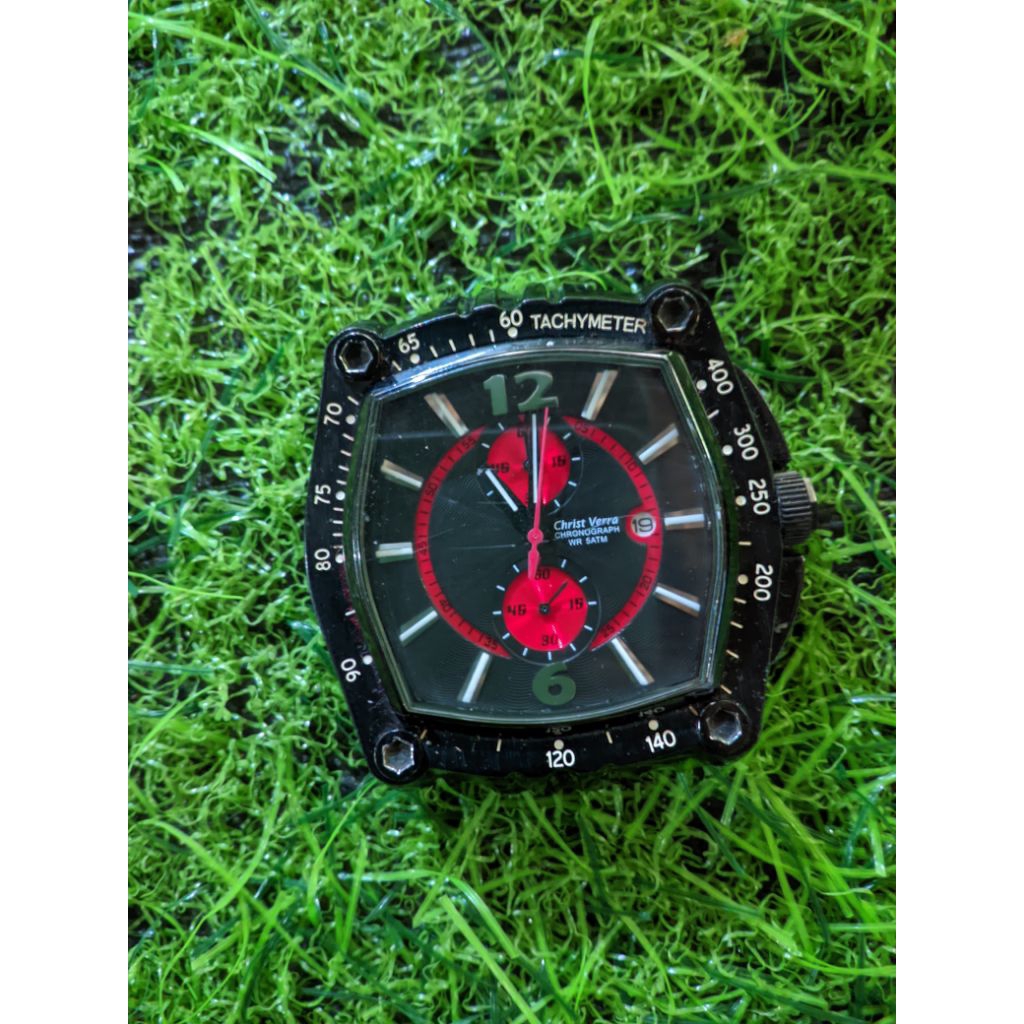 jam tangan crist verra mesin hidup minus strep dan batre