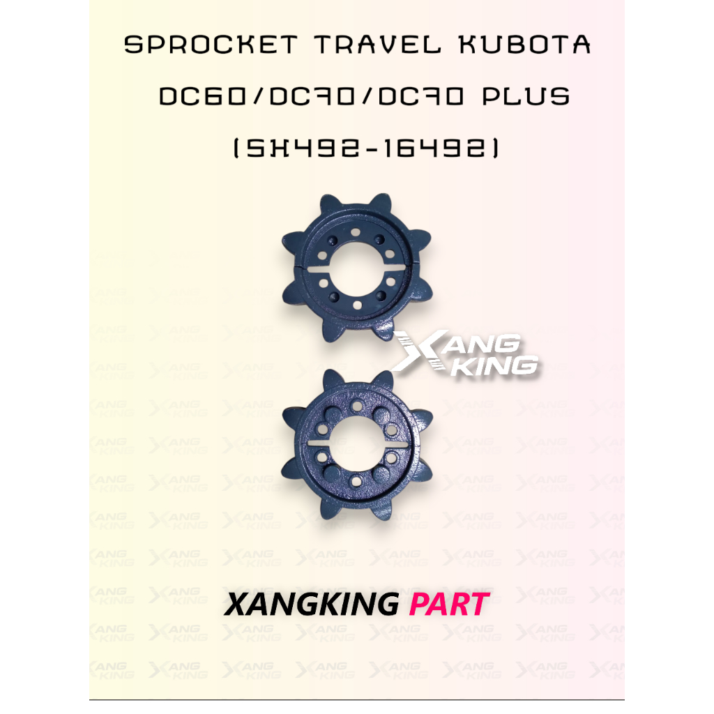 SPROCKET TRAVEL KUBOTA  DC60/DC70/DC70 PLUS (5H492-16492)