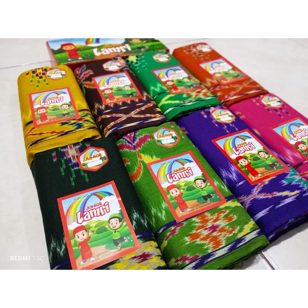 Sarung LAMRI KEMBANG Junior,Sarung Katun anak Motif Kembang