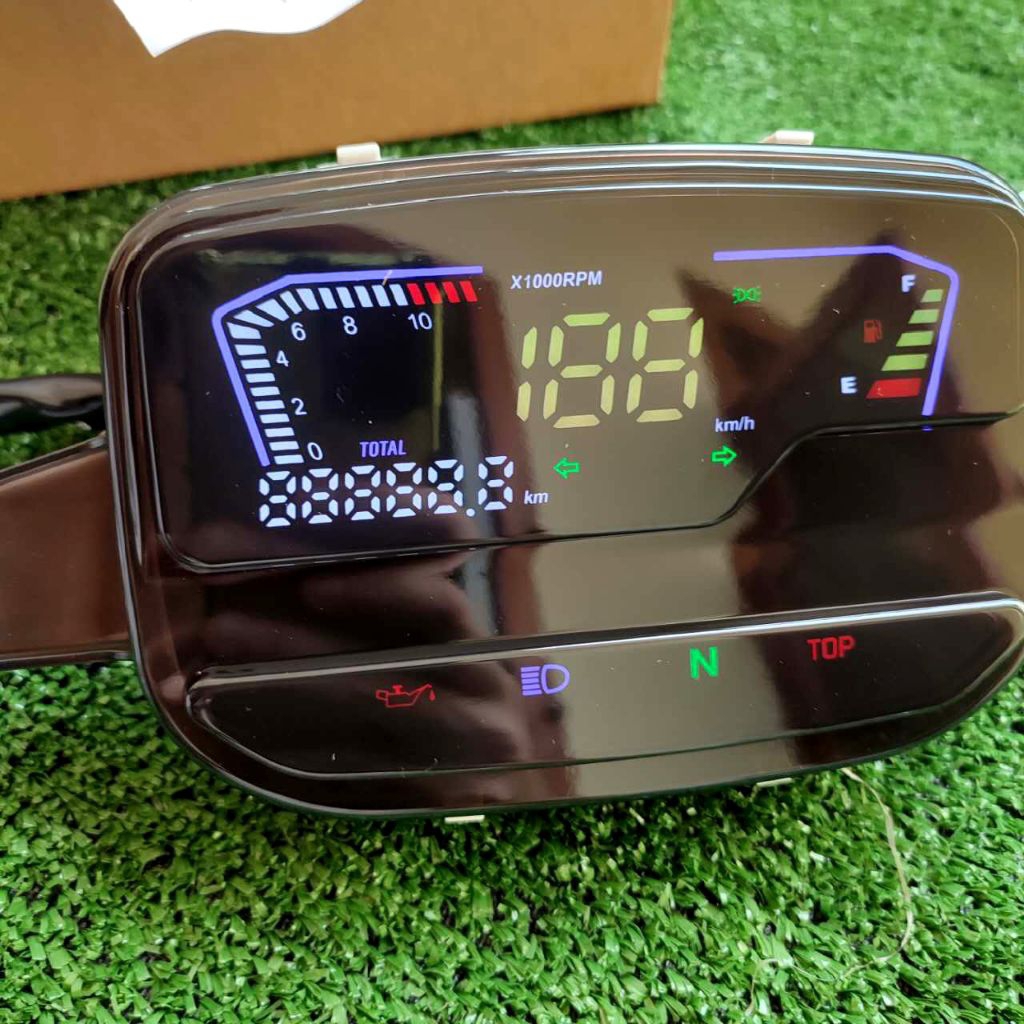speedometer spidometer fizr digital green style
