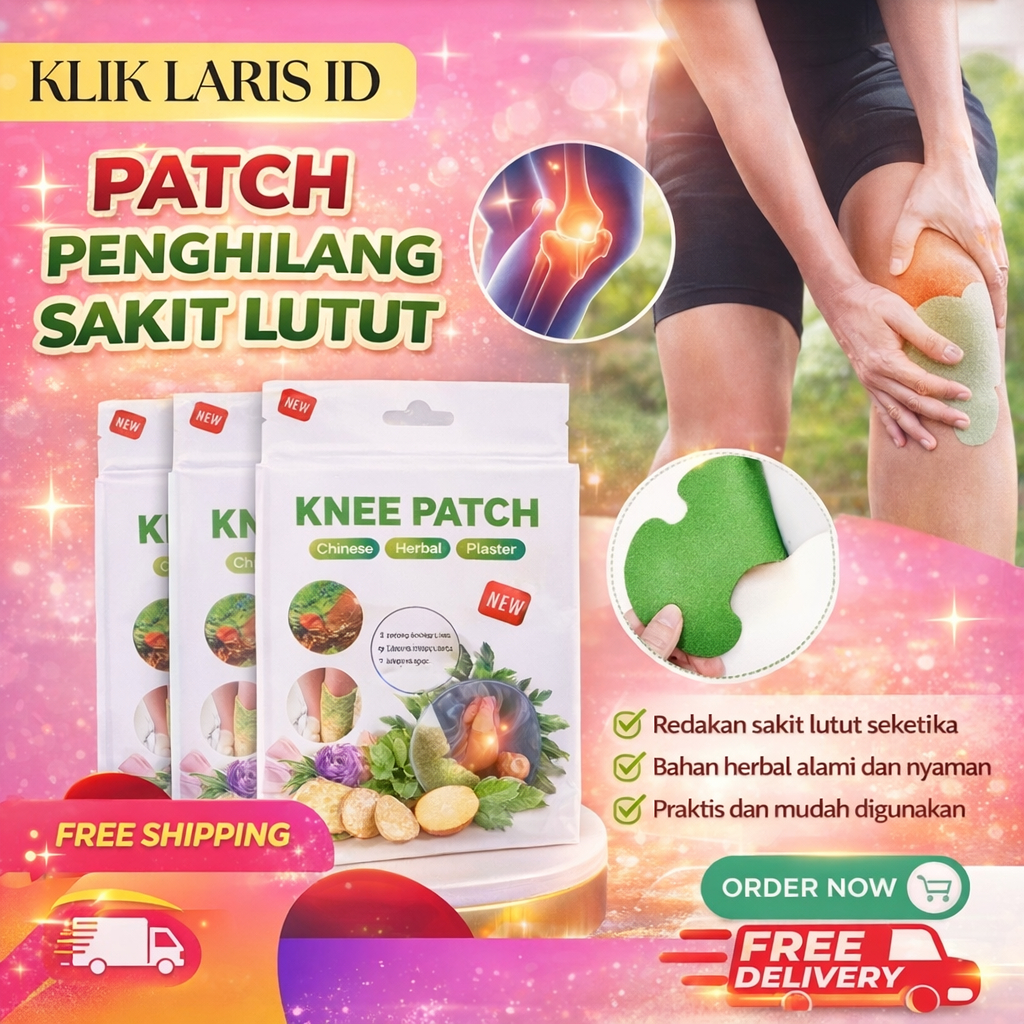 10 Lembar Koyo Lutut Herbal - Pereda Nyeri Sendi, Ramuan Cina, Tanpa Efek Samping