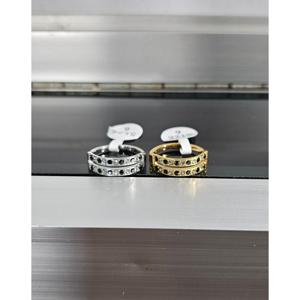cincin titanium, cincin mata hitam putih , cincin dewasa