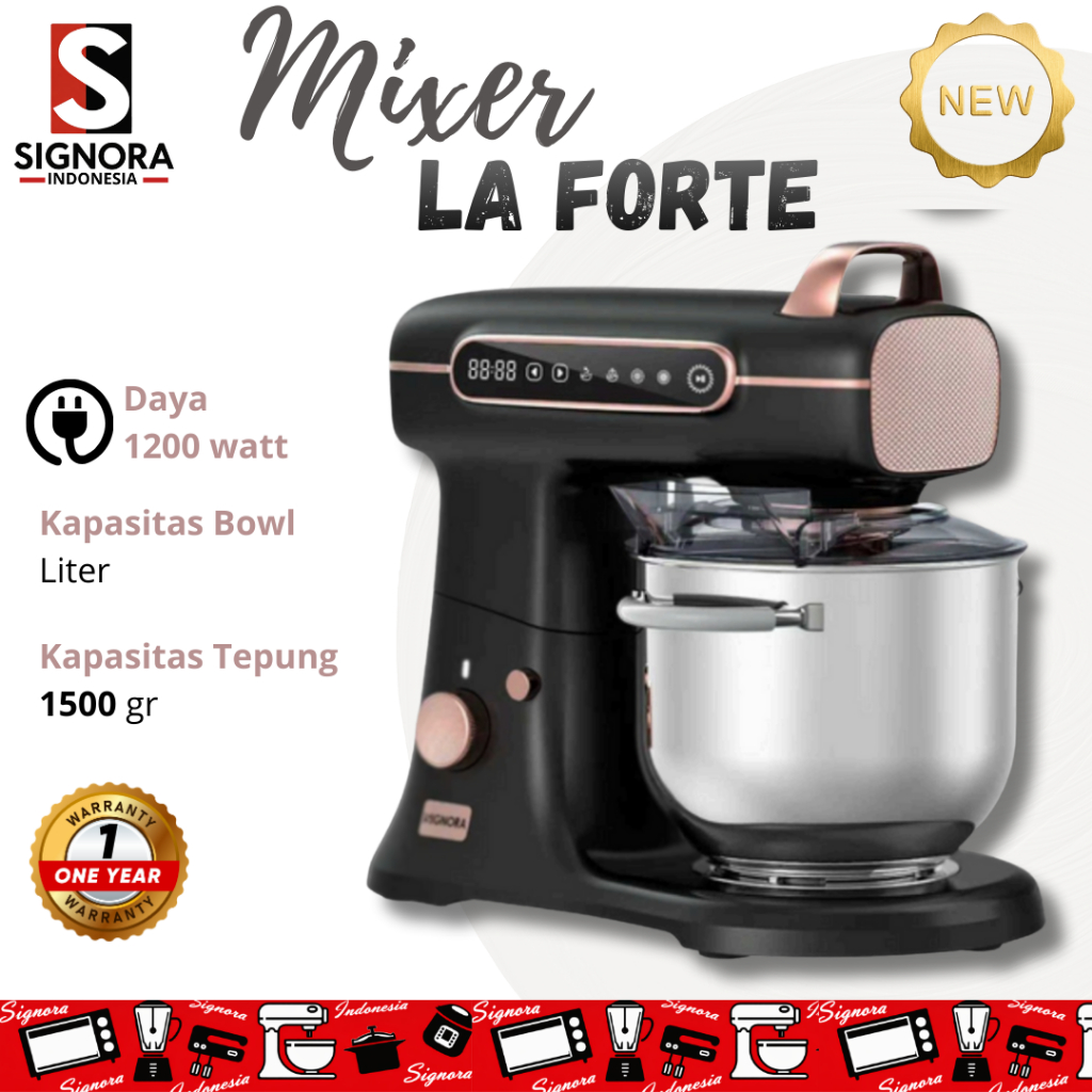 SIGNORA NEW La Forte Stand Mixer 1200W – 7L | Touch Screen