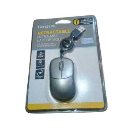 Mouse laptop dan komputerTargus RETRACTABLE ULTRA-MINI LAPTOP MOUSE