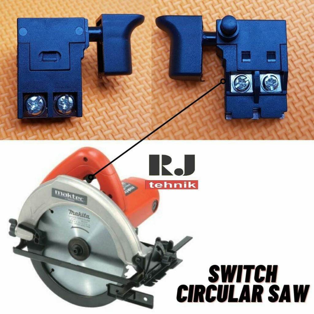 Sparepart Switch Mesin Circular Saw 7 Inch Maktec MT583 / Saklar Skakel Gergaji Potong Kayu 7" MT 58