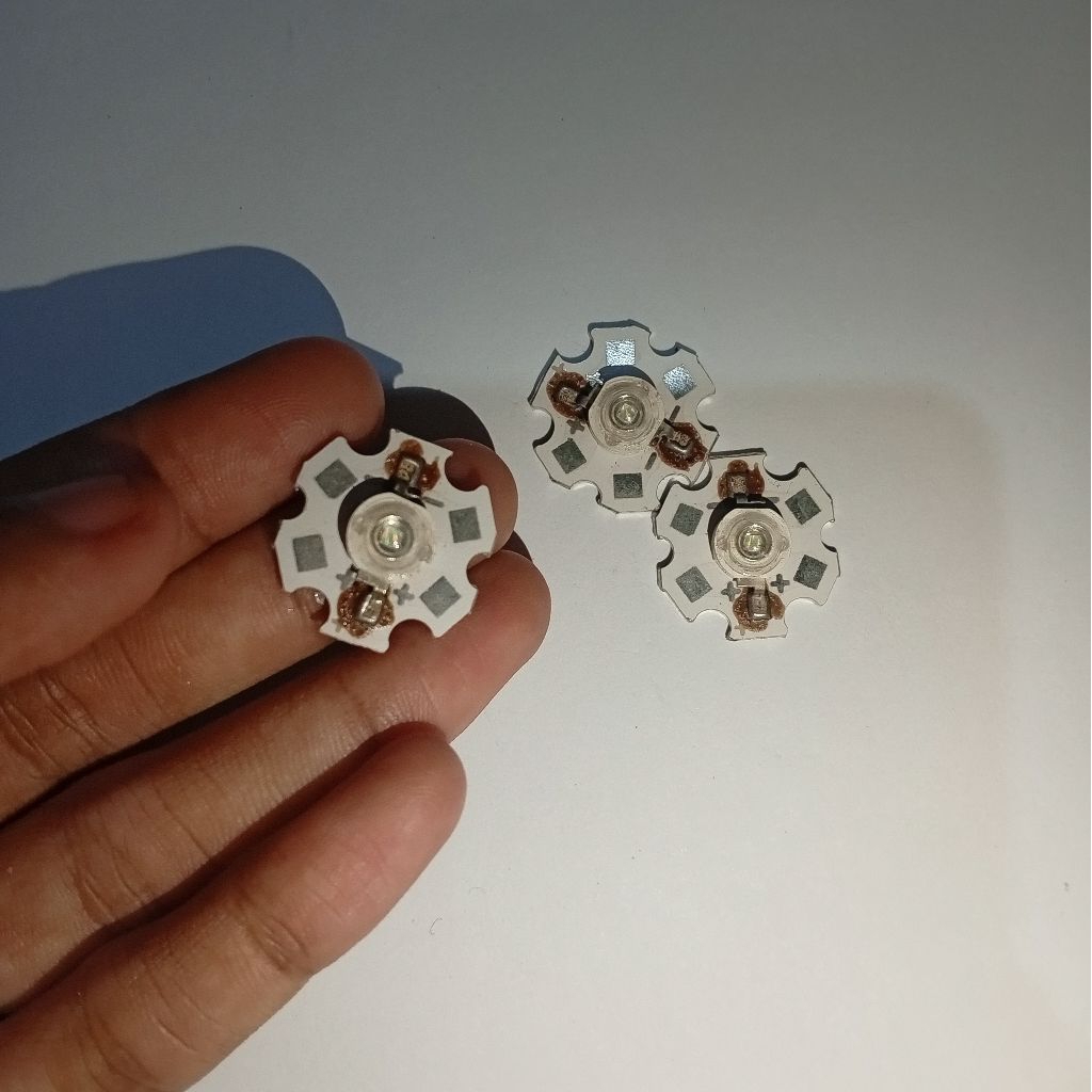 HPL 3W Hijau + Pendingin High Power LED 3 Watt Heatsink Bintang