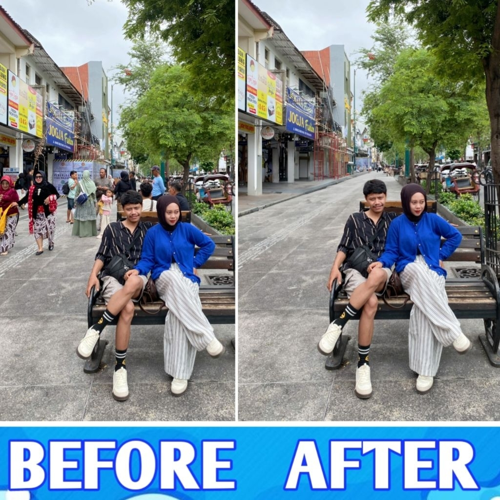Jasa edit foto hilangkan objek pada background gambar di photoshop