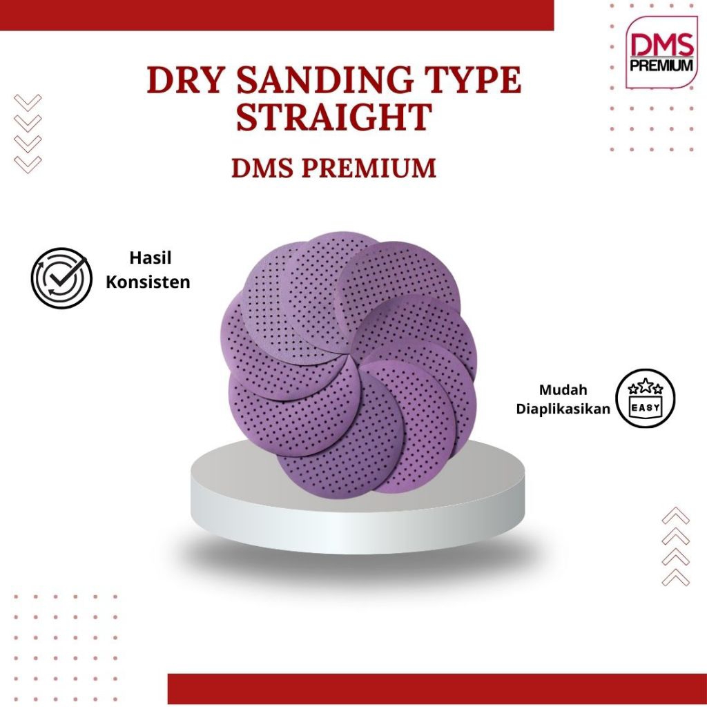 AMPLAS DRY SANDING BULAT 6 INCH DMS PREMIUM