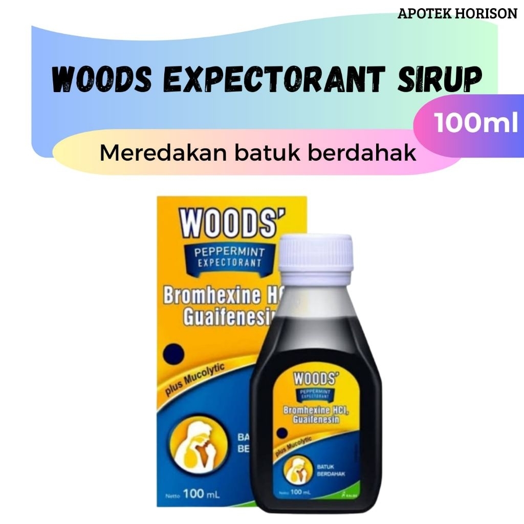 Woods Expectorant 100 ml - Meredakan batuk berdahak