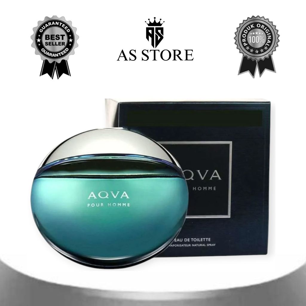 Ori Eropa Parfum Pria Bvlgari Aqva Pour Homme 100ML Original Edt