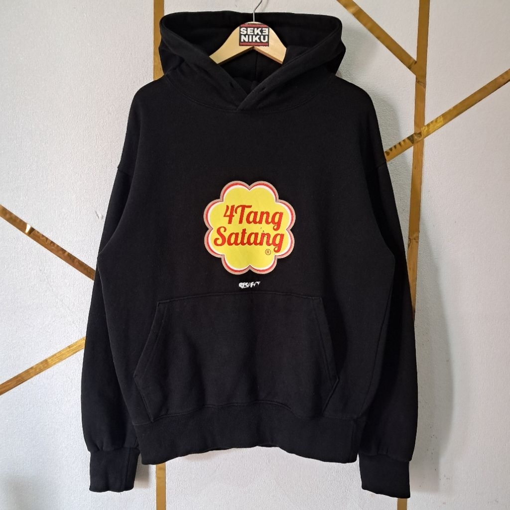 Hoodie RESPECT x 4TANG CHECKMATE Idol KPop Baekhyun EXO Bahan fleece tebal