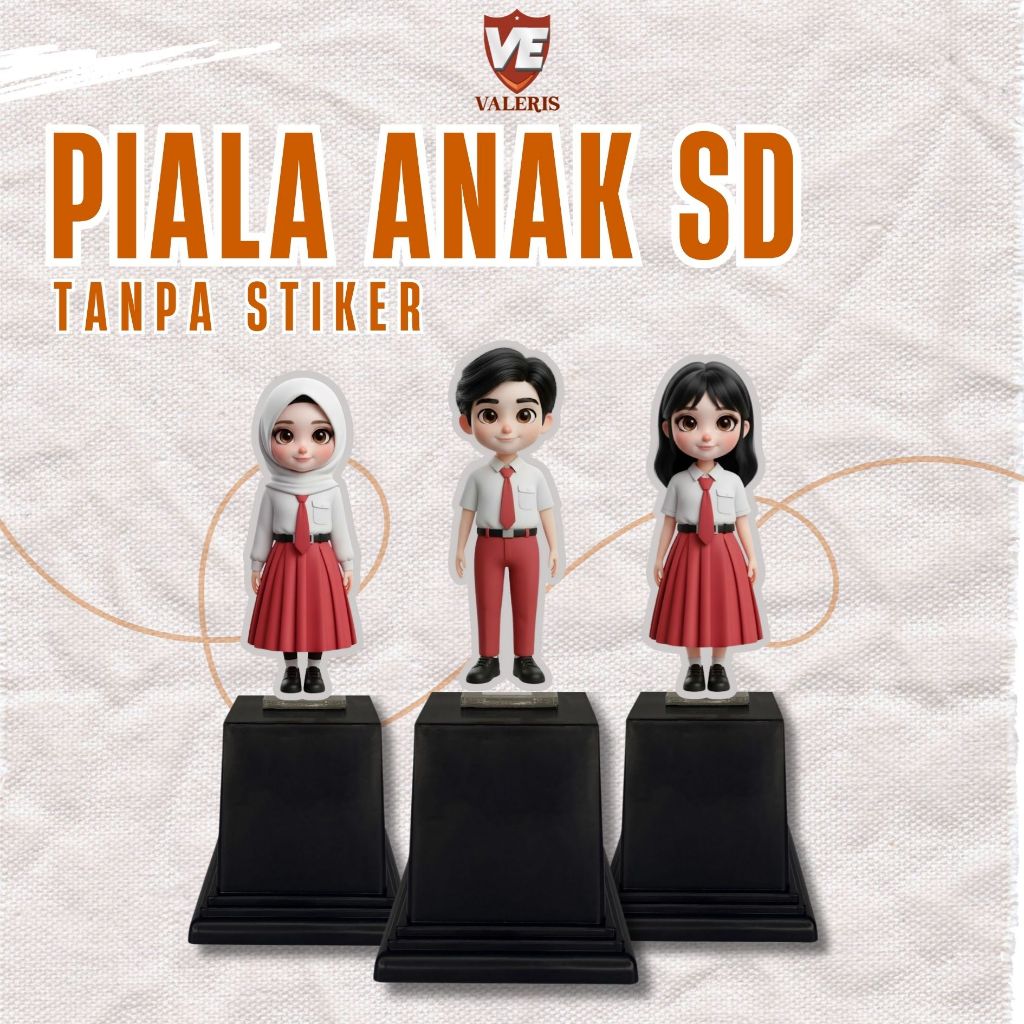 Piala Akrilik Wisuda Anak Sekolah SD | Tanpa Stiker | Hadiah Ranking,Penghargaan