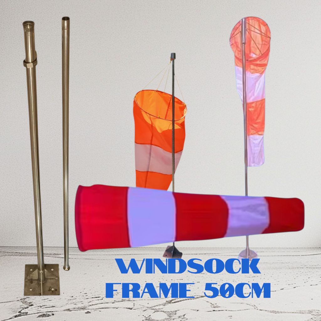 windsock petunjuk arah mata angin windsock warna orange -putih