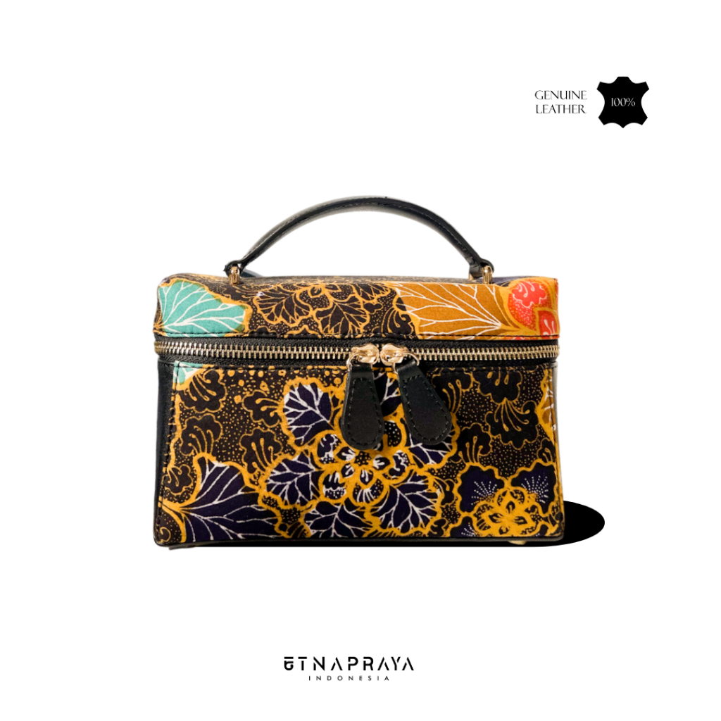 ETNAPRAYA Tas Bungur  Kulit Sapi Batik Leather