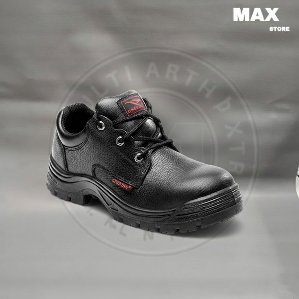 Sepatu Safety CHEETAH 7012 H / Sepatu Kerja Sefty Pria Kulit Asli Original
