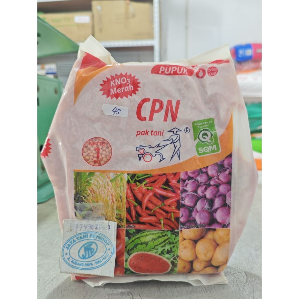 Pupuk kno3 KNO3 merah CPN pak tani butiran 1 kg
