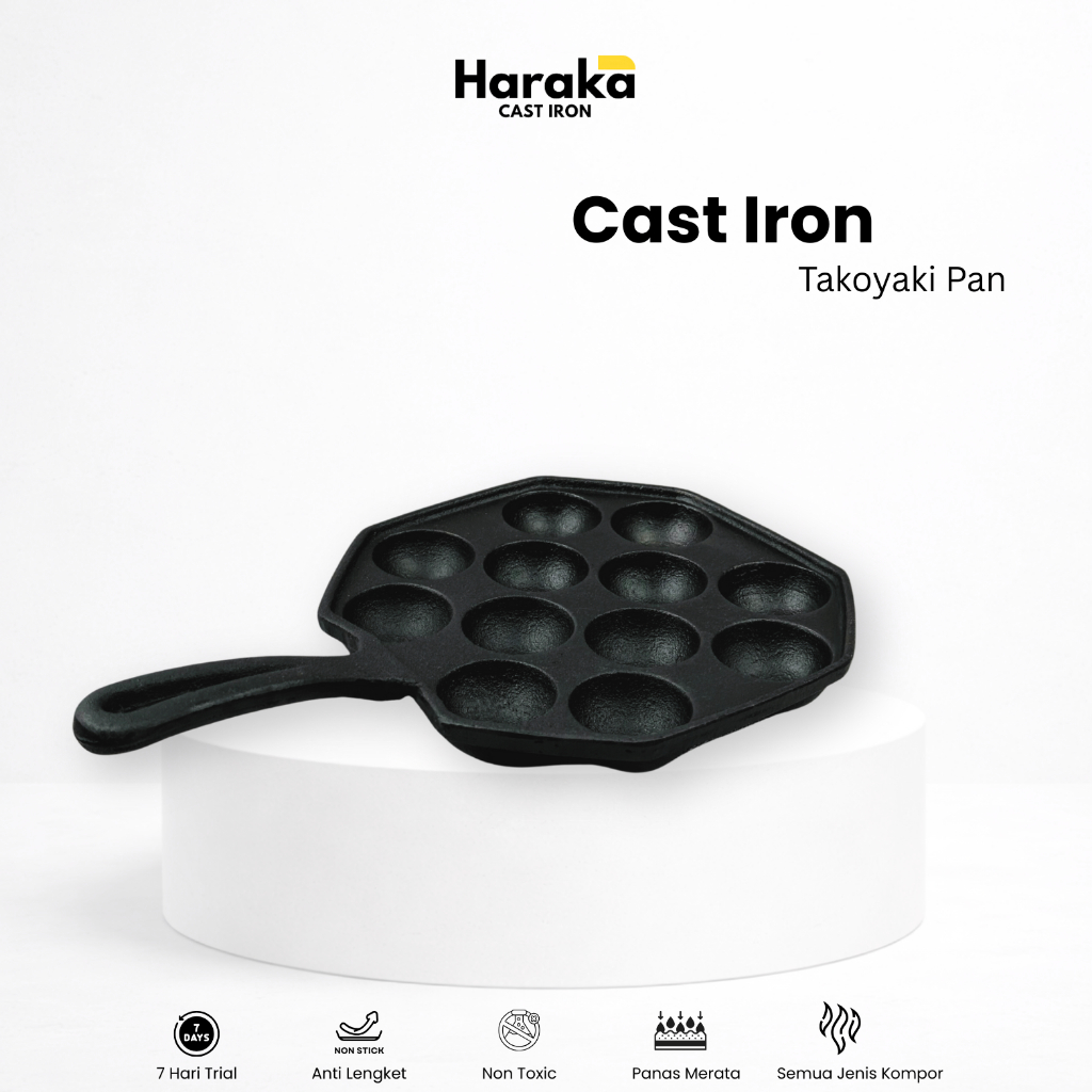 Haraka Takoyaki Cast Iron Pan / Takoyaki Pan