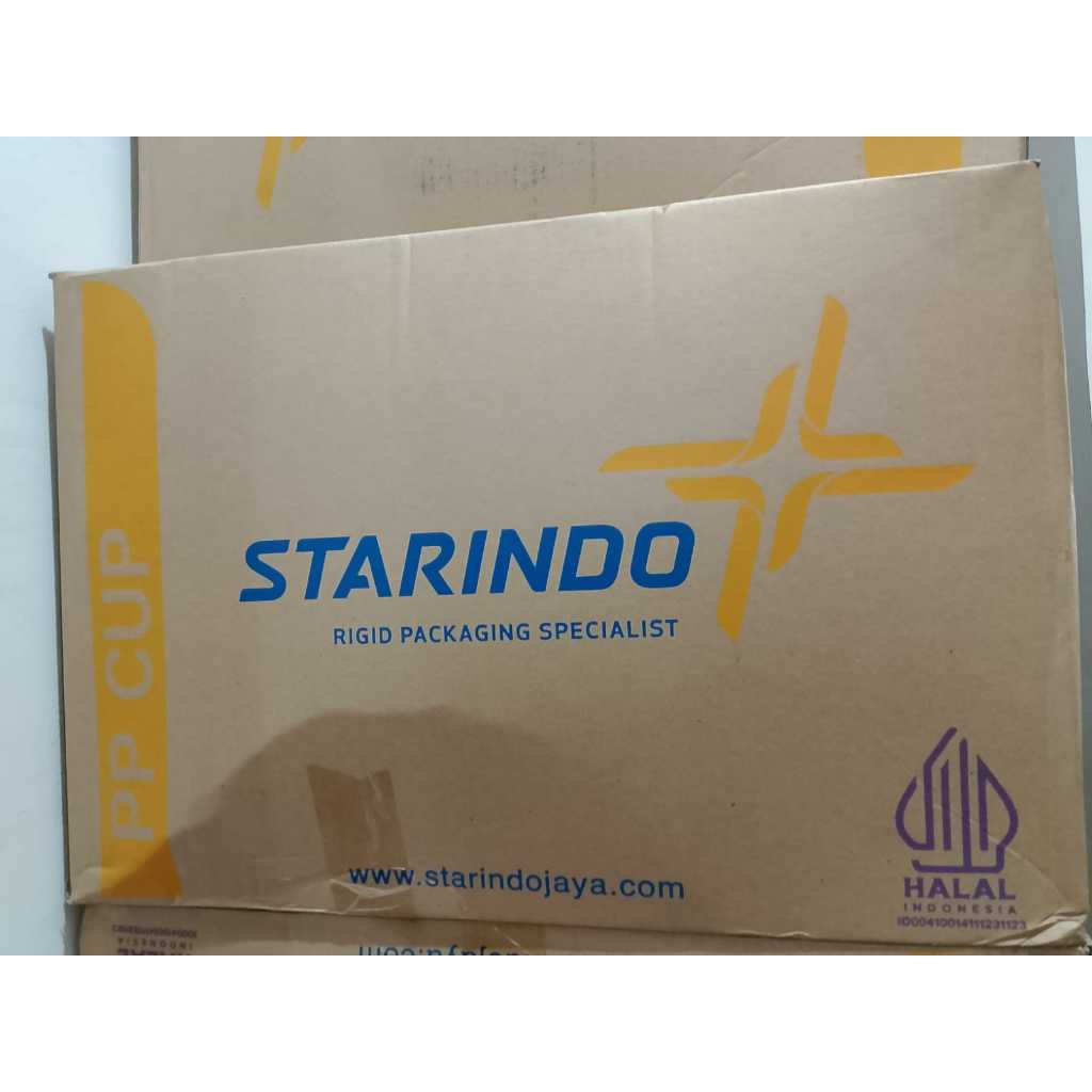 DUS Gelas Plastik  Cup Oval STARINDO 12 oz 7 gr 14oz sampai 18 oz 8gr DUS