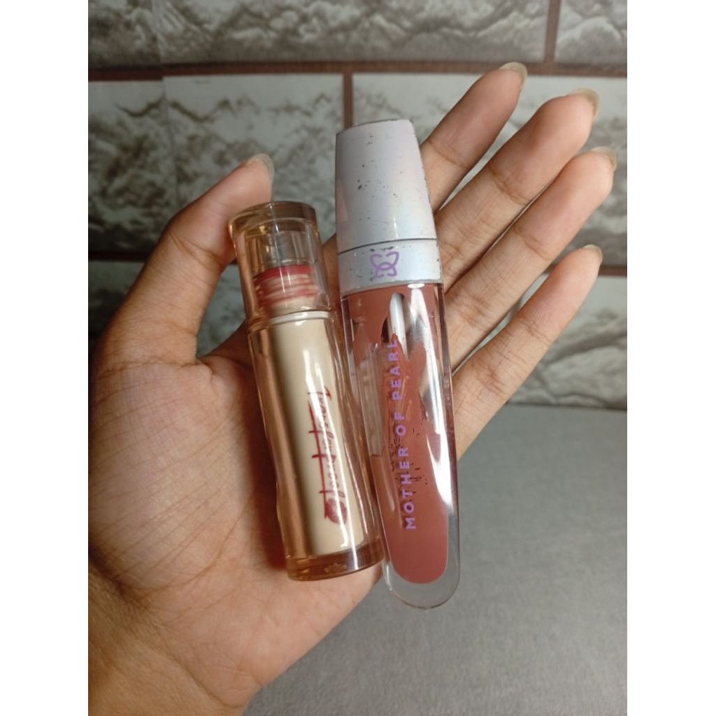 TAKE ALL Preloved MOP Liptint 09 Staycation & Focallure Lip Transferproof PK03