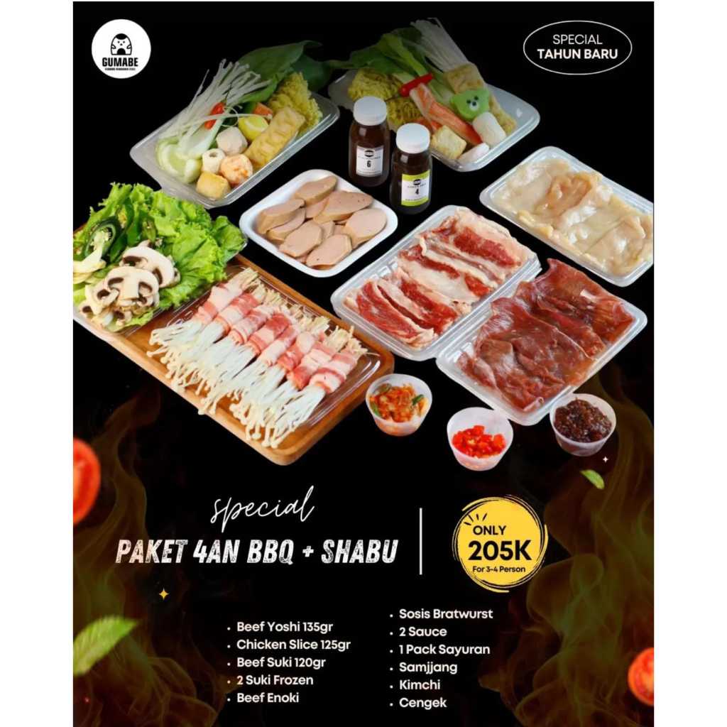 paket bbq shabu 325rb