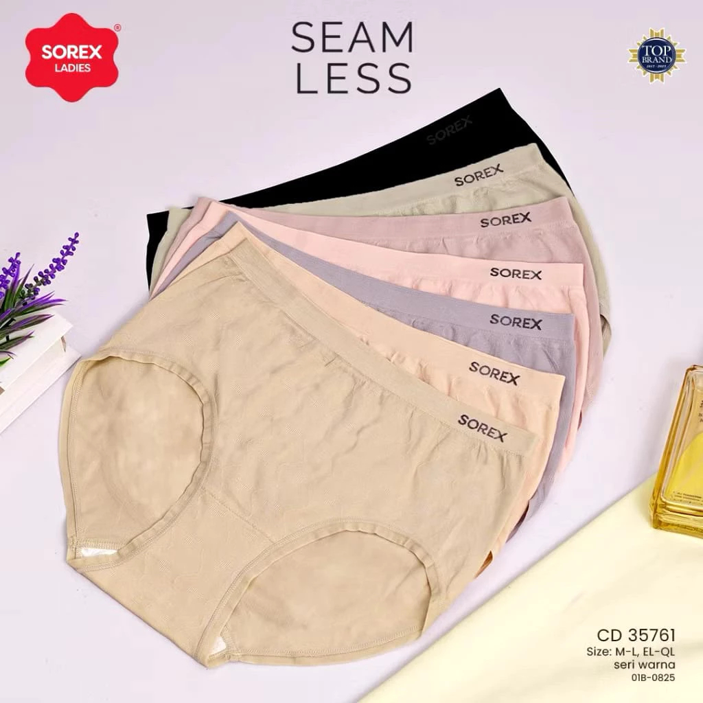 Jual Sorex 3 pcs CD Celana Dalam Wanita Dewasa Sorex 35777 Rajut Elastis