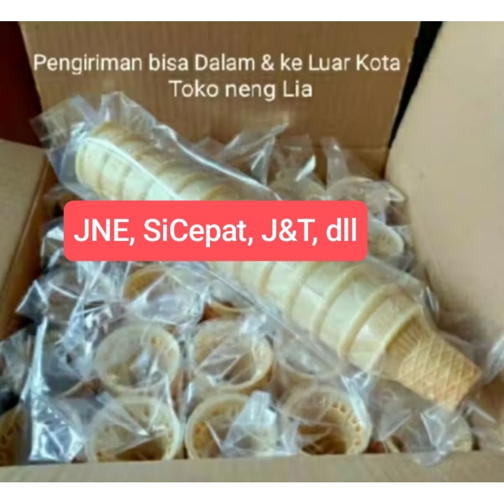 Wafer Cup cone Aladdin (isi 300 pcs) Ekspedisi