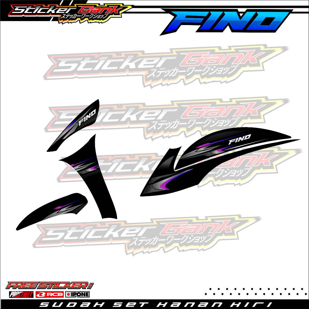 STRIPING VARIASI MOTOR YAMAHA FINO / STICKER LIST VARIASI MOTOR FINO