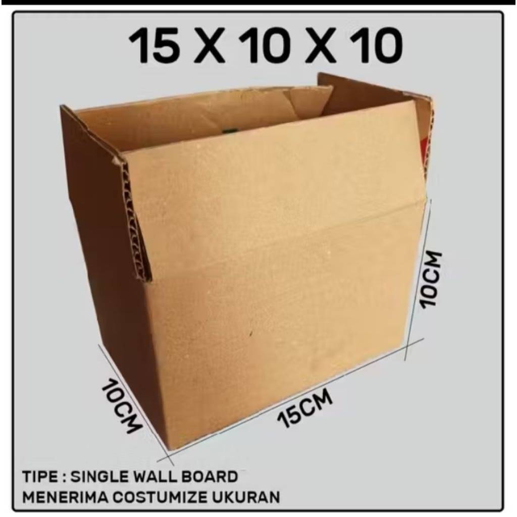 Kardus box packing 15x10x10 cm
