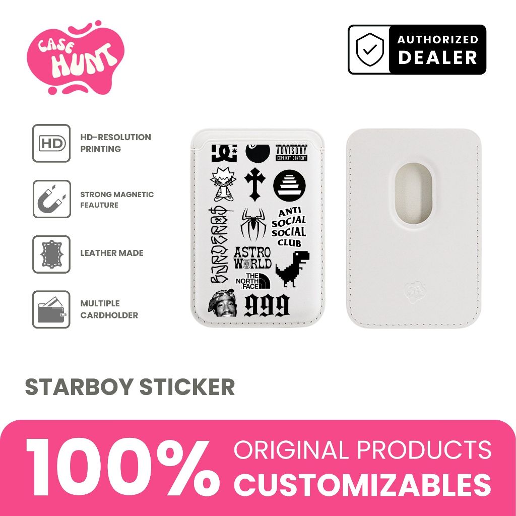 CASE HUNT Magnetic Cardholder Y2K Cool Stickers for iPhone and Android Premium Case