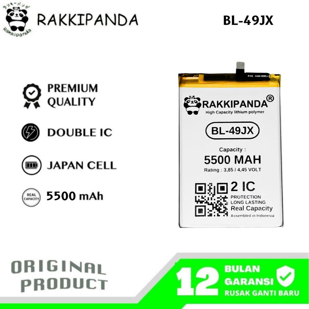 RakkiPanda - BL-49JX Infinix Hot 30 X6831/Hot 40 Pro/Note 10 Pro NFC X695/Note 11 Pro X697/Note 11S 