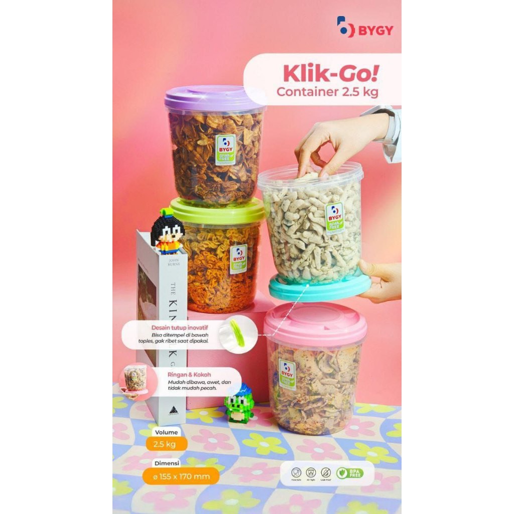 Container Klik Go ukuran 2,5kg