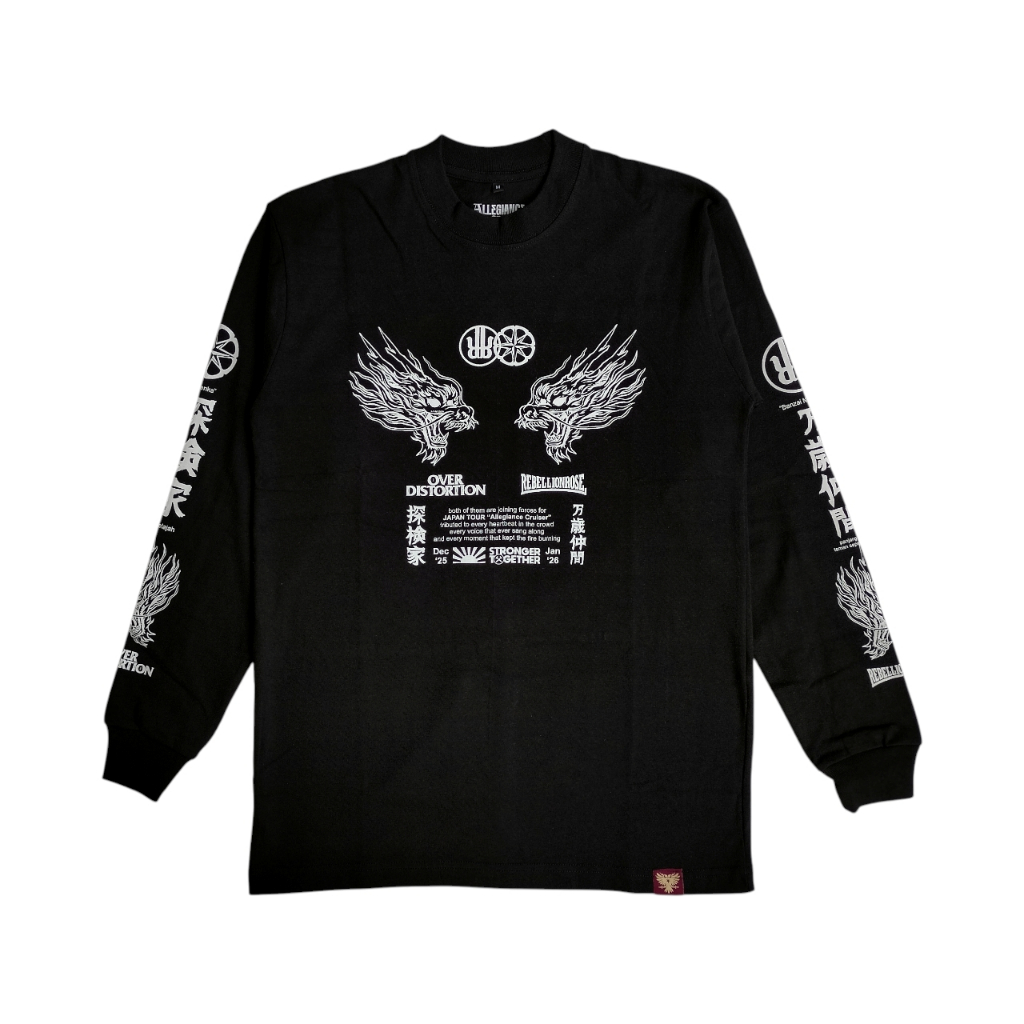 LONGSLEEVE REBELLION ROSE X OVER DISTORTION - ALLEGIANCE CRUISER JAPAN TOUR