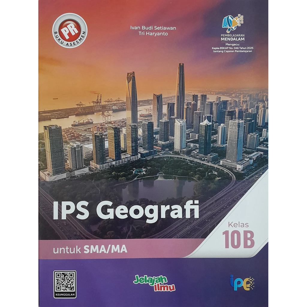 Buku PR/LKS geografi kelas 10 semester 2, 10b (Kurikulum Merdeka) Intan Pariwara.