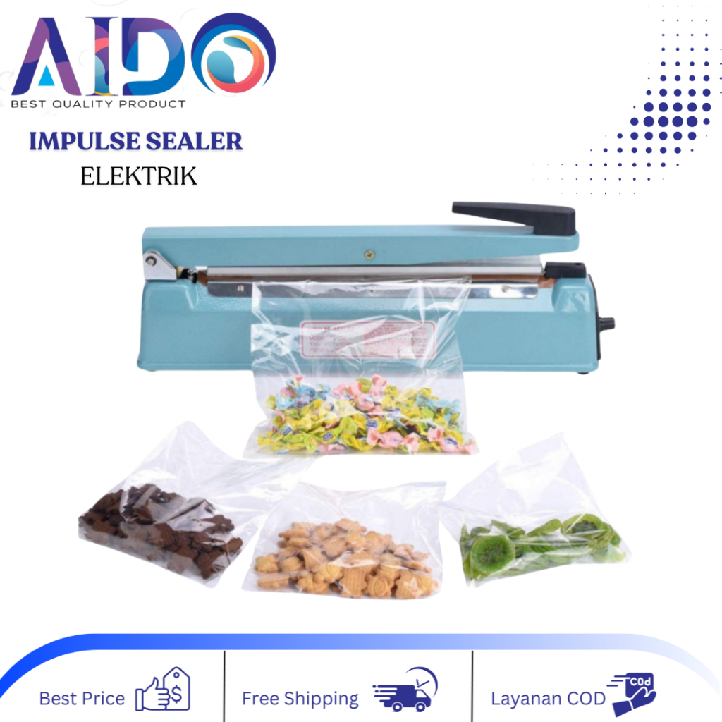 Alat Press Plastik Impulse Sealer 40cm Impulse Sealer Alat Press Perekat Plastik 40cm