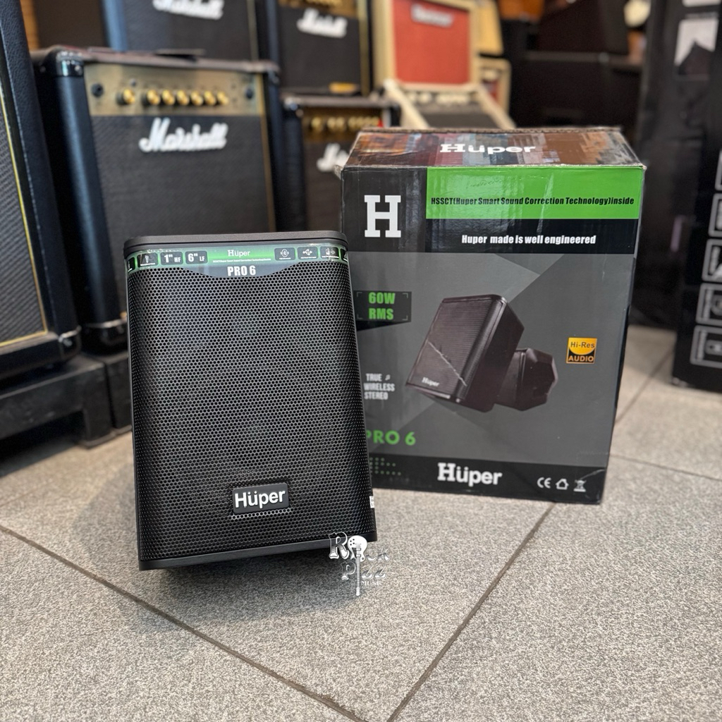 HUPER PRO6 Speaker Portable Huper 6.5” Huper Pro-6 ORIGINAL GARANSI RESMI 1 TAHUN