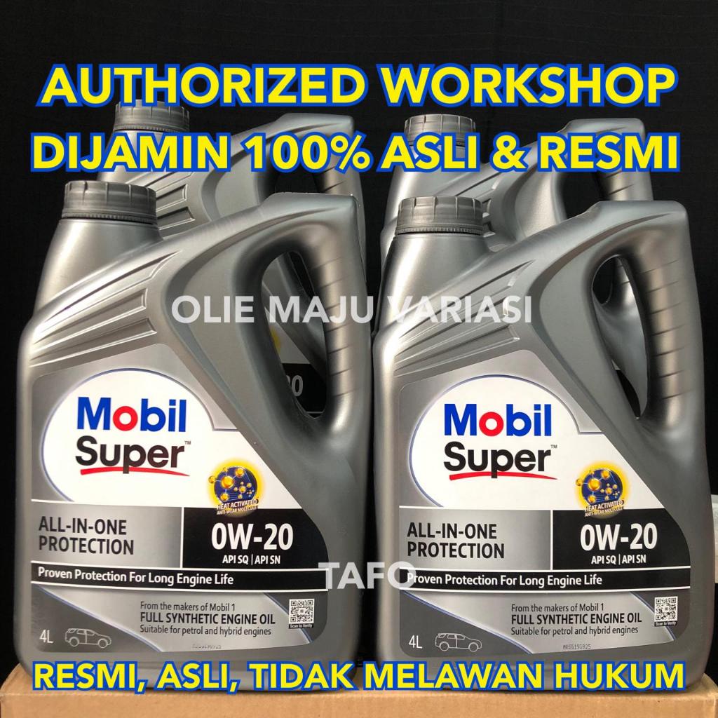 OLI MOBIL SUPER 0w20 / MOBIL 0w 20 ALL IN ONE PROTECTION / MOBIL SUPER 0w-20