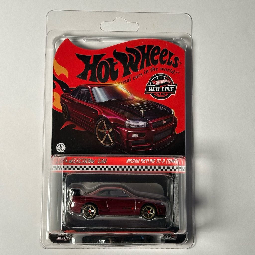 Hotwheels RLC Nissan Skyline R34 Oxblood Red 2025