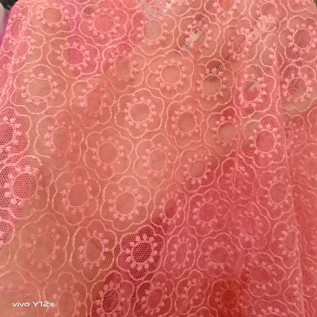 Kain Brokat tile / Harga / 0.5 m / Kain Brokat Tile Meteran / Bahan Brokat Tile / Bahan Brokat Tile 