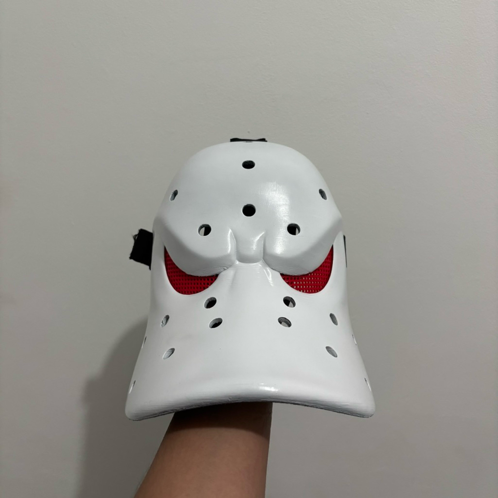 Topeng Hockey Mask The Mighty Duck Helm Cosplay Costume