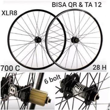 WHEELSET XLR8 700C DISCBRAKE QR TA HITAM