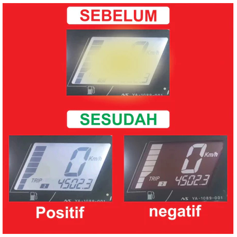 Polaris Polarizer LCD Speedometer Vixion NVL/NVA 2012-2017