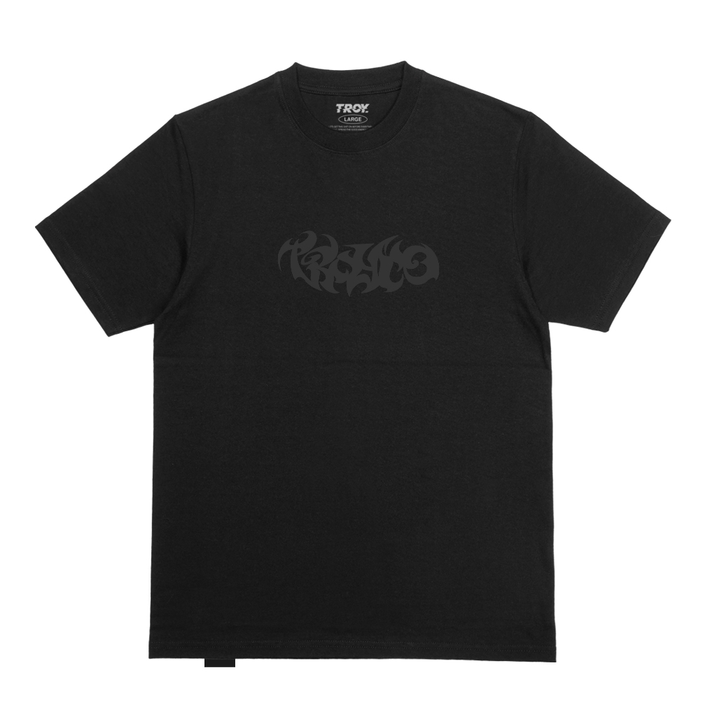 Troy Company Tshirt Black Flame - Kaos Lengan Pendek Kaos Hitam MTD 3515