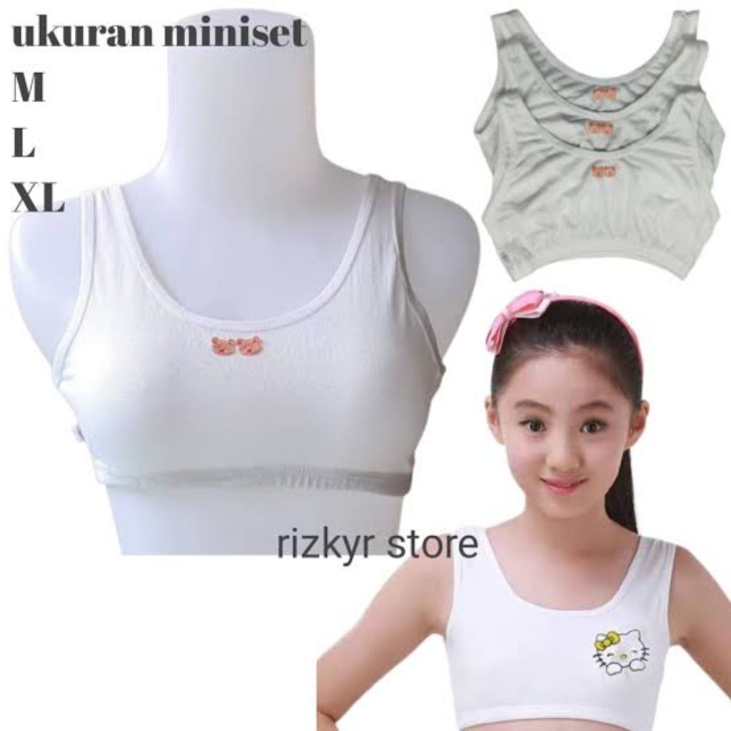 PAKET ISI 6 PCS Miniset Premium Bra Anak Remaja Tanpa Busa/ Miniset Anak SD, SMP Remaja.